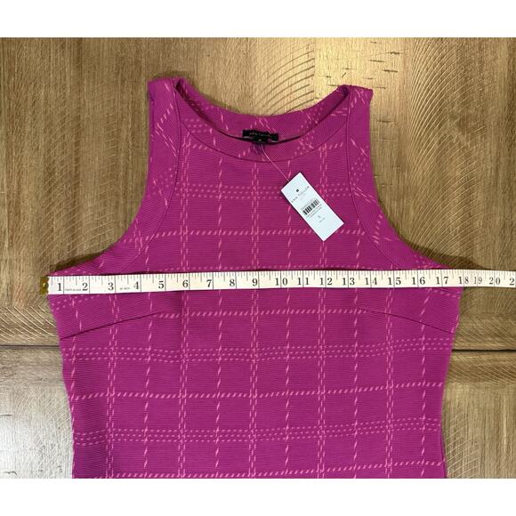 NWT Ann Taylor Purple Textured Trim Tank Sleeveless Top Women’s Petite Small NEW - Picture 10 of 16